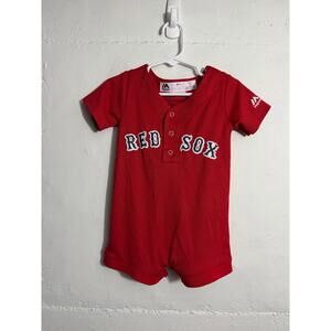 Majestic Boston Red Sox infant romper jersey 12 Mo No Name